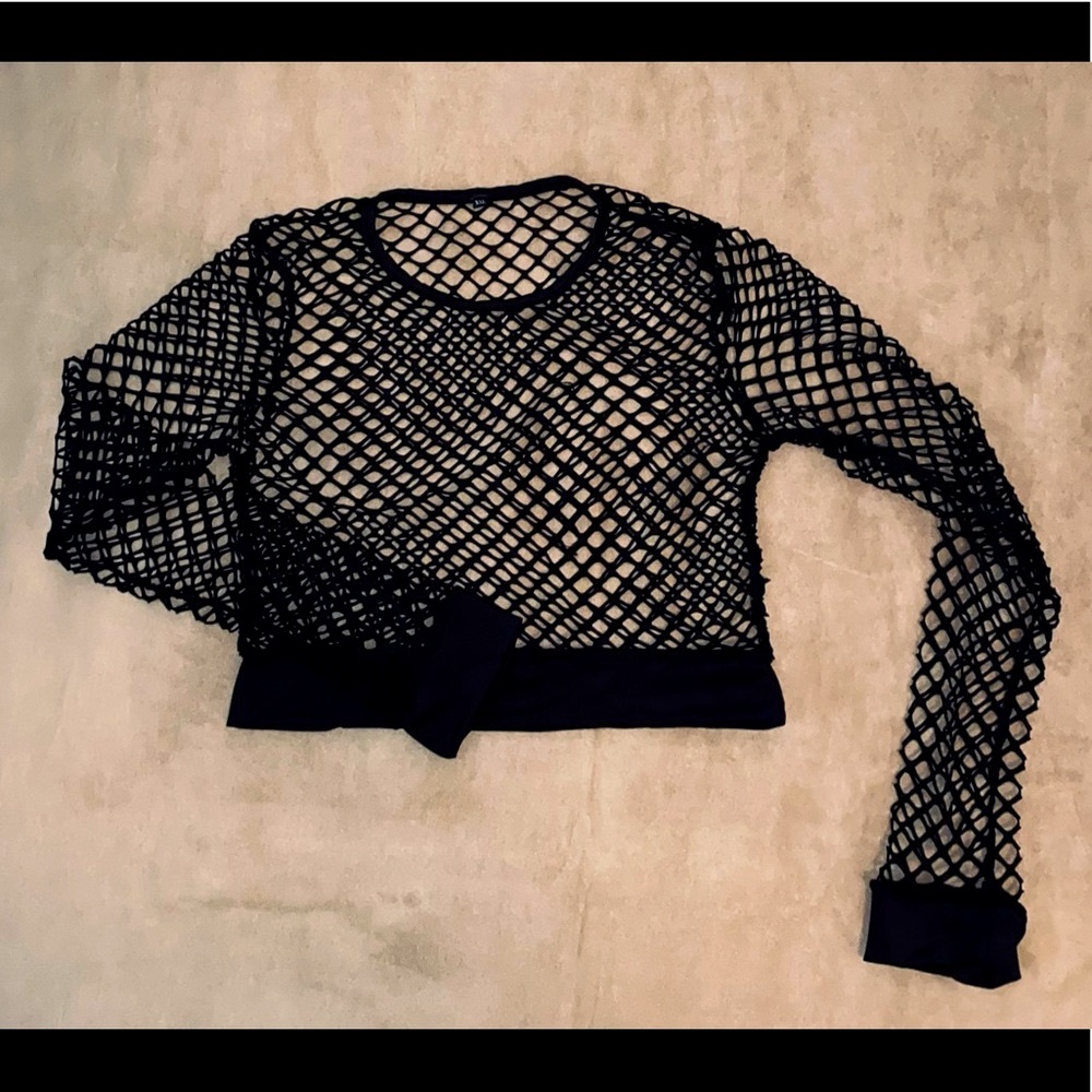 Fishnet Crop Top